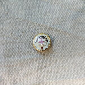 Robbins Co. United Presbytarian SS Cross and Crown Religious Sunday School lapel